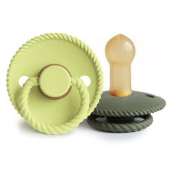 Image of FRIGG Rope Natural Rubber Pacifier 2-Pack
