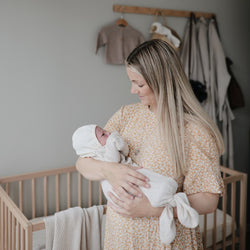Image of Ribbed Baby Bonnet