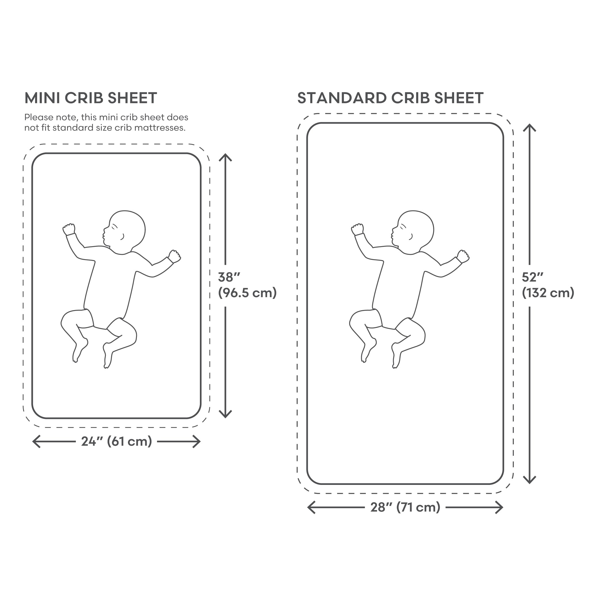 Image of Mini Muslin Crib Sheet