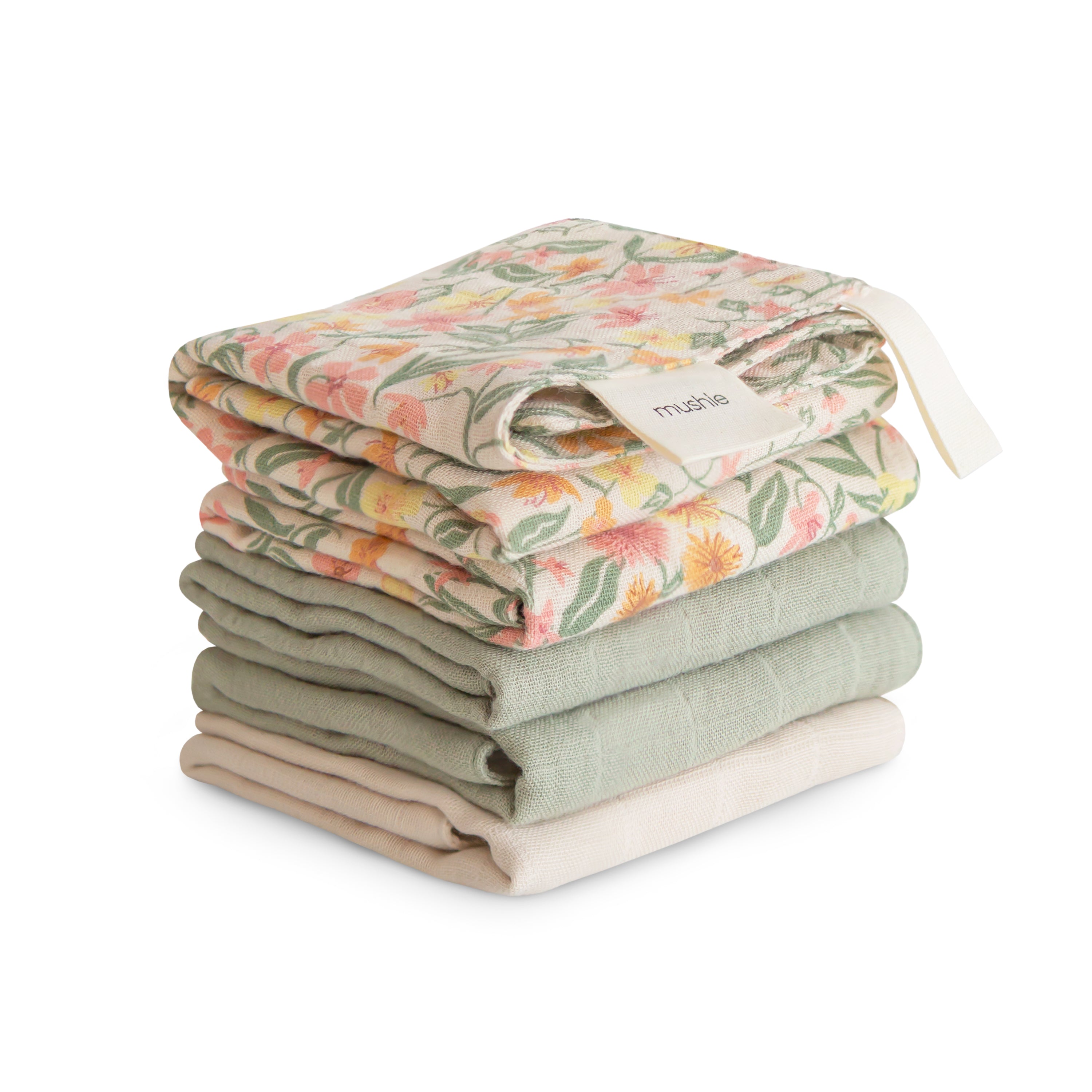 Image of Muslin Cotton Washcloth 5-Pack
