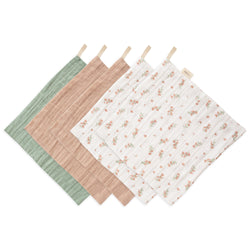 Image of Muslin Cotton Washcloth 5-Pack