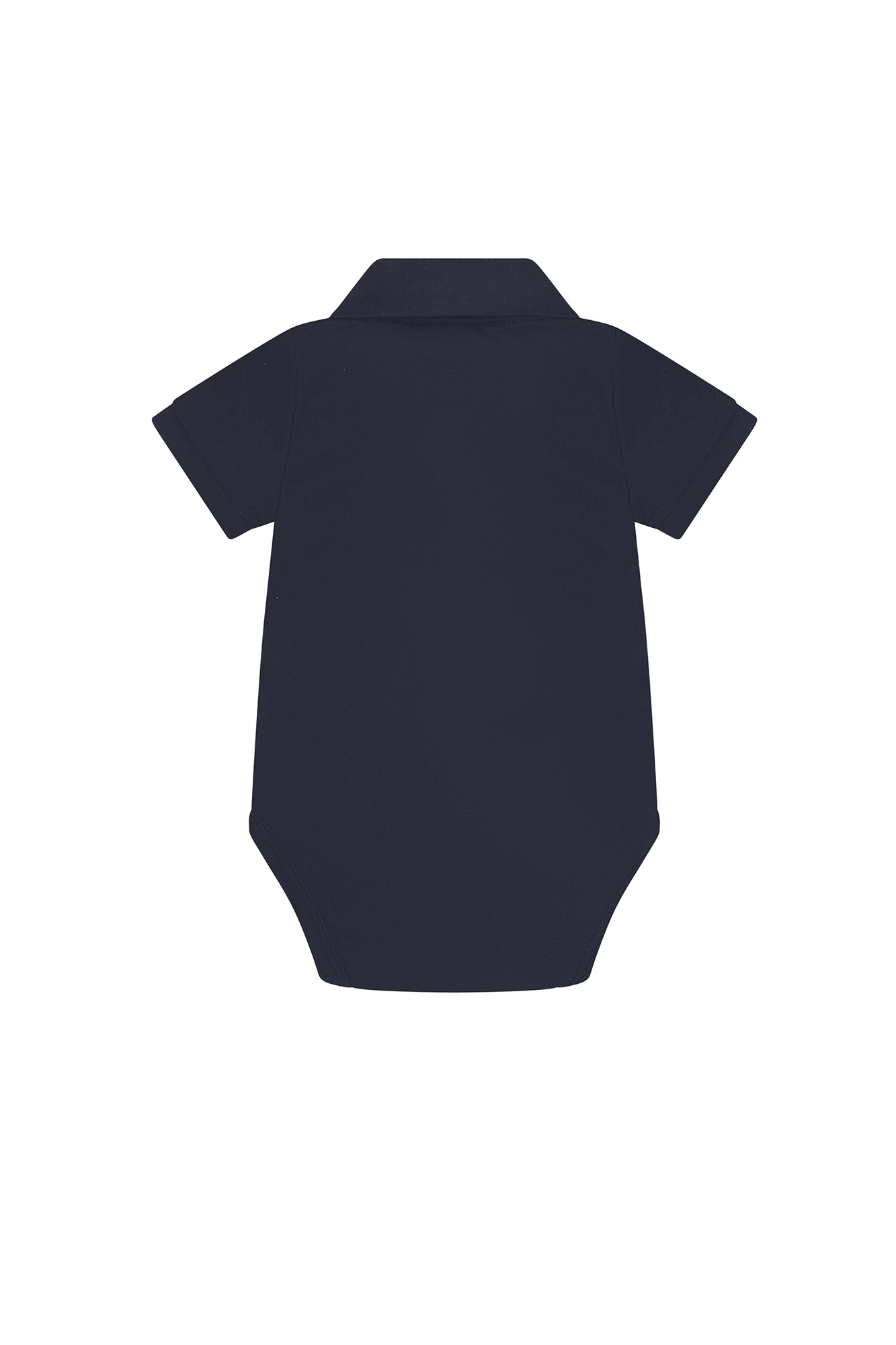 Image of Navy Boy Short Sleeve Onesie