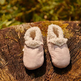 Lambskin Booties - Rose Bud