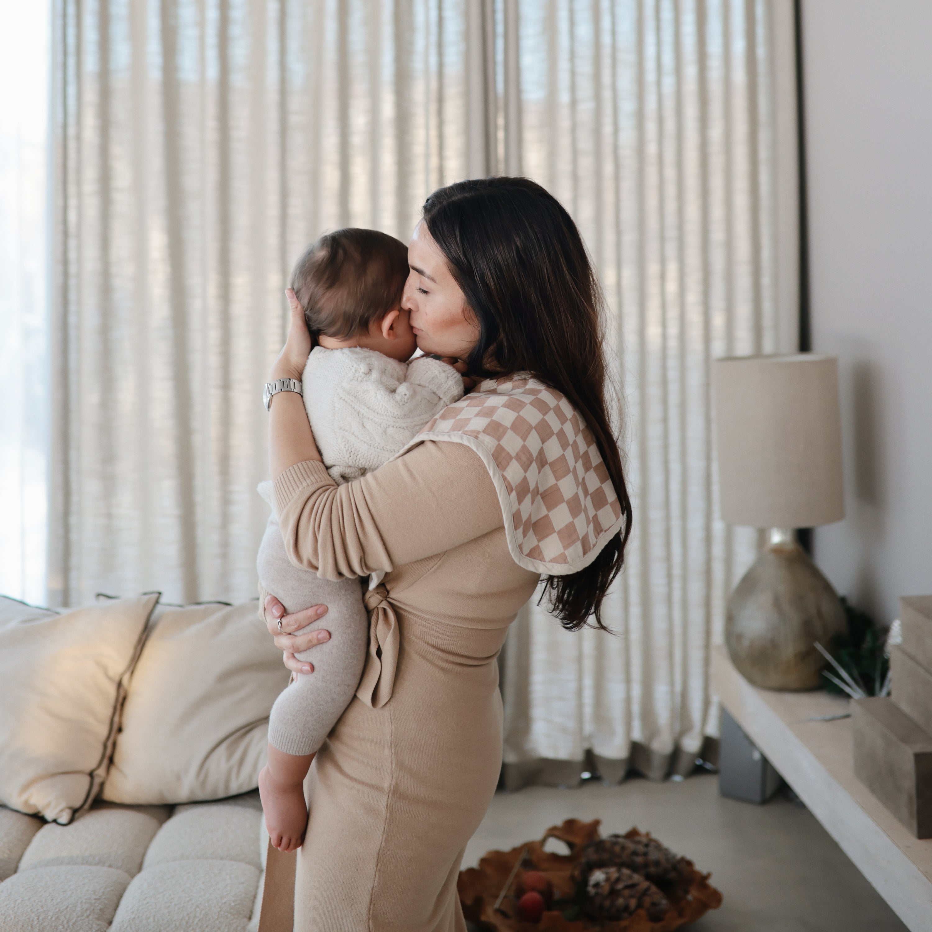 Image of Organic Cotton Muslin Burp Cloth 2-Pack