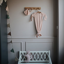 Image of Ribbed Baby Bonnet