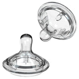 Silicone Baby Bottle Nipples, 5 Flow Rates, 2-Pack