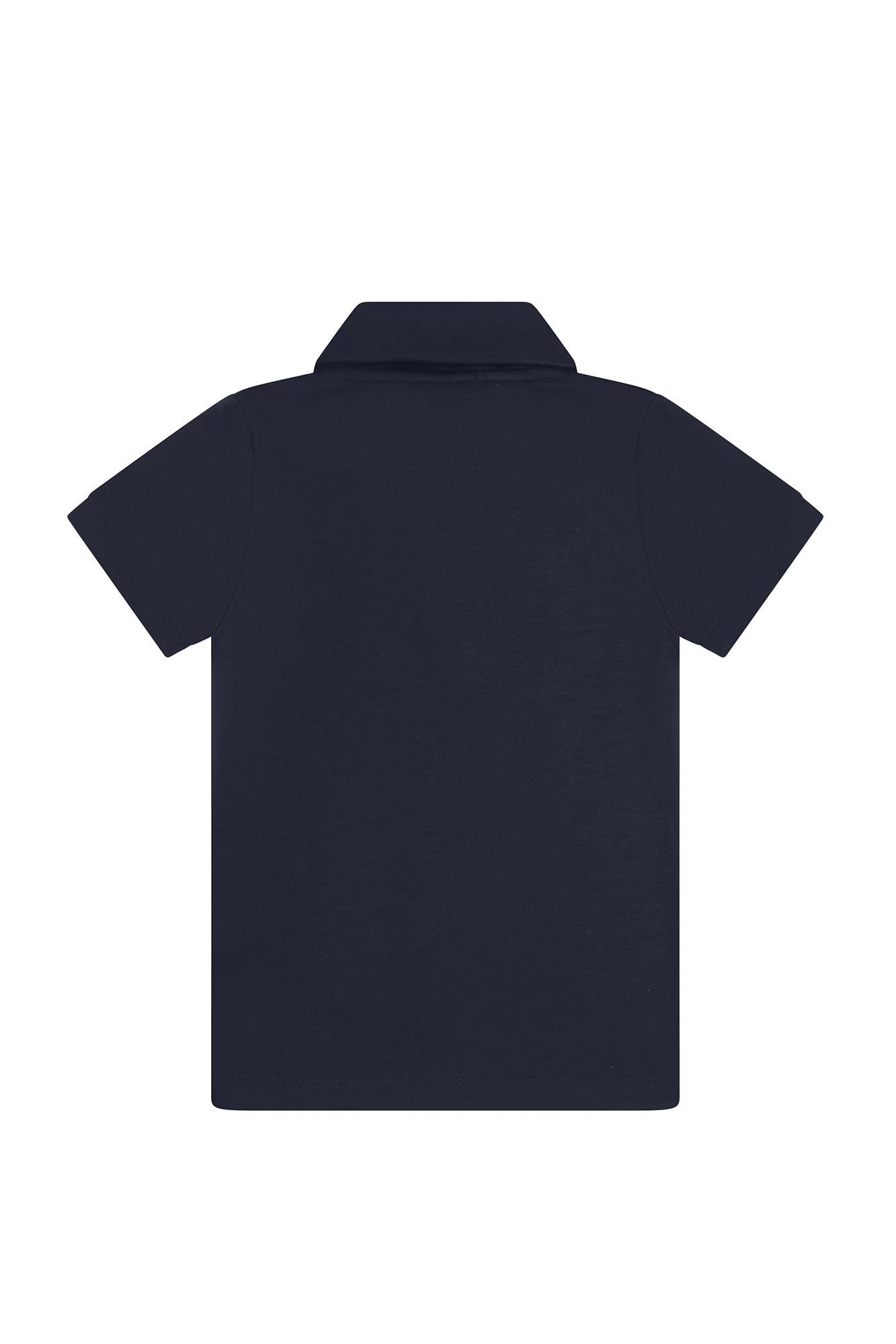 Image of Navy Pima Cotton Polo Shirt