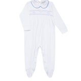 Nella Smocked Baby Boy Footie