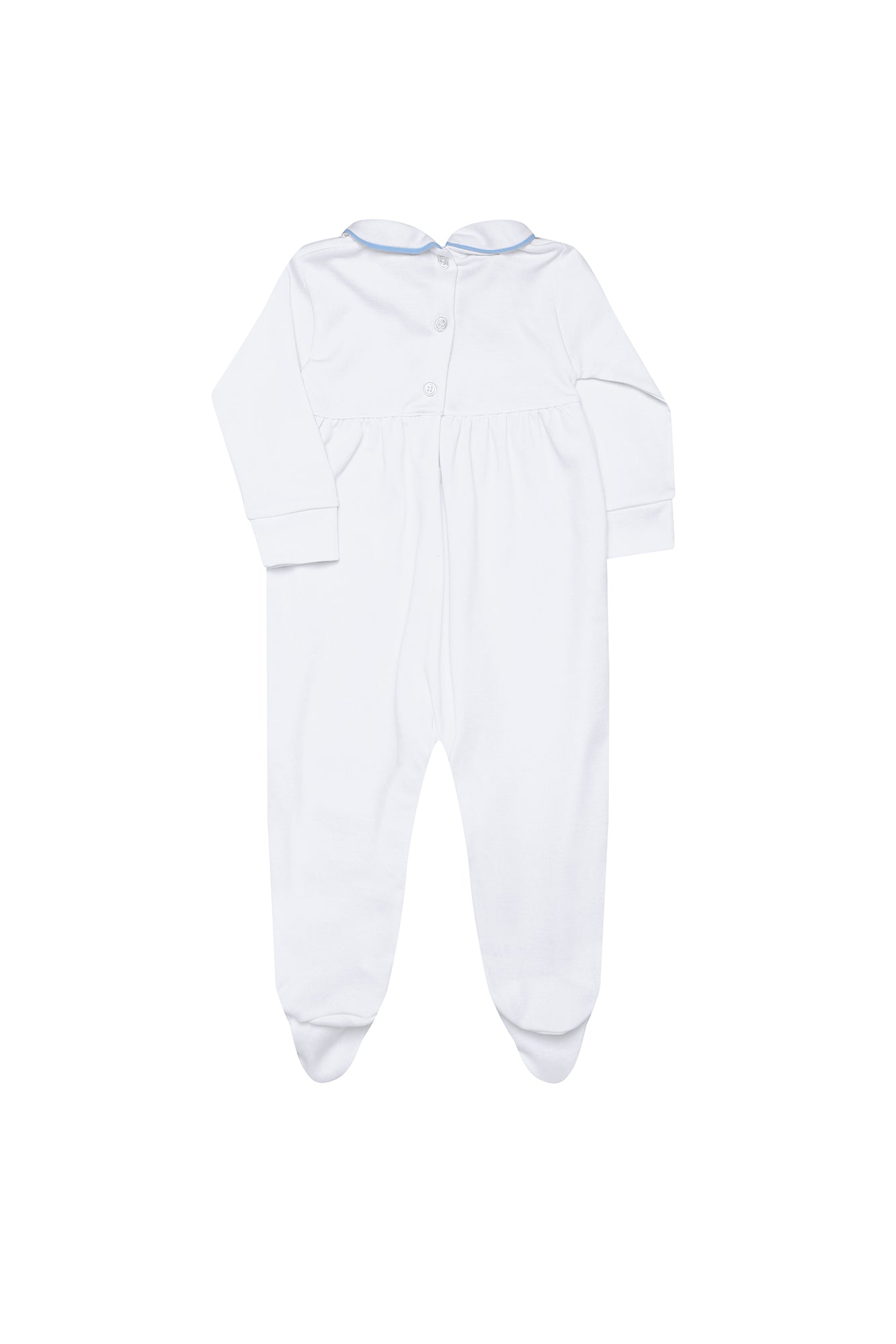 Image of Nella Smocked Baby Boy Footie