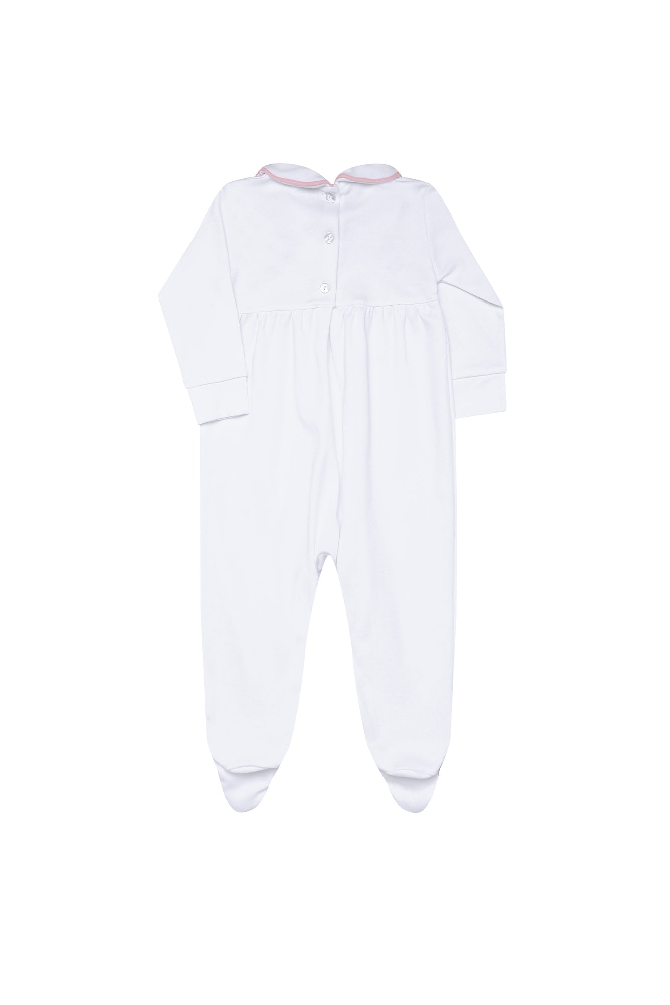 Image of Nella Smocked Baby Girl Footie