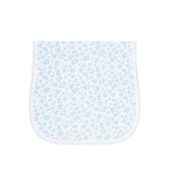 Blue Cheetah Print Burp Cloth