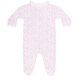 Pink Cheetah Print Crossover Footie