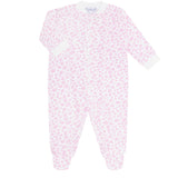 Pink Cheetah Print Zipper Footie