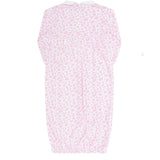 Pink Cheetah Print Smocked Gown 