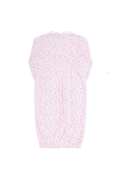 Image of Pink Cheetah Print Smocked Gown 