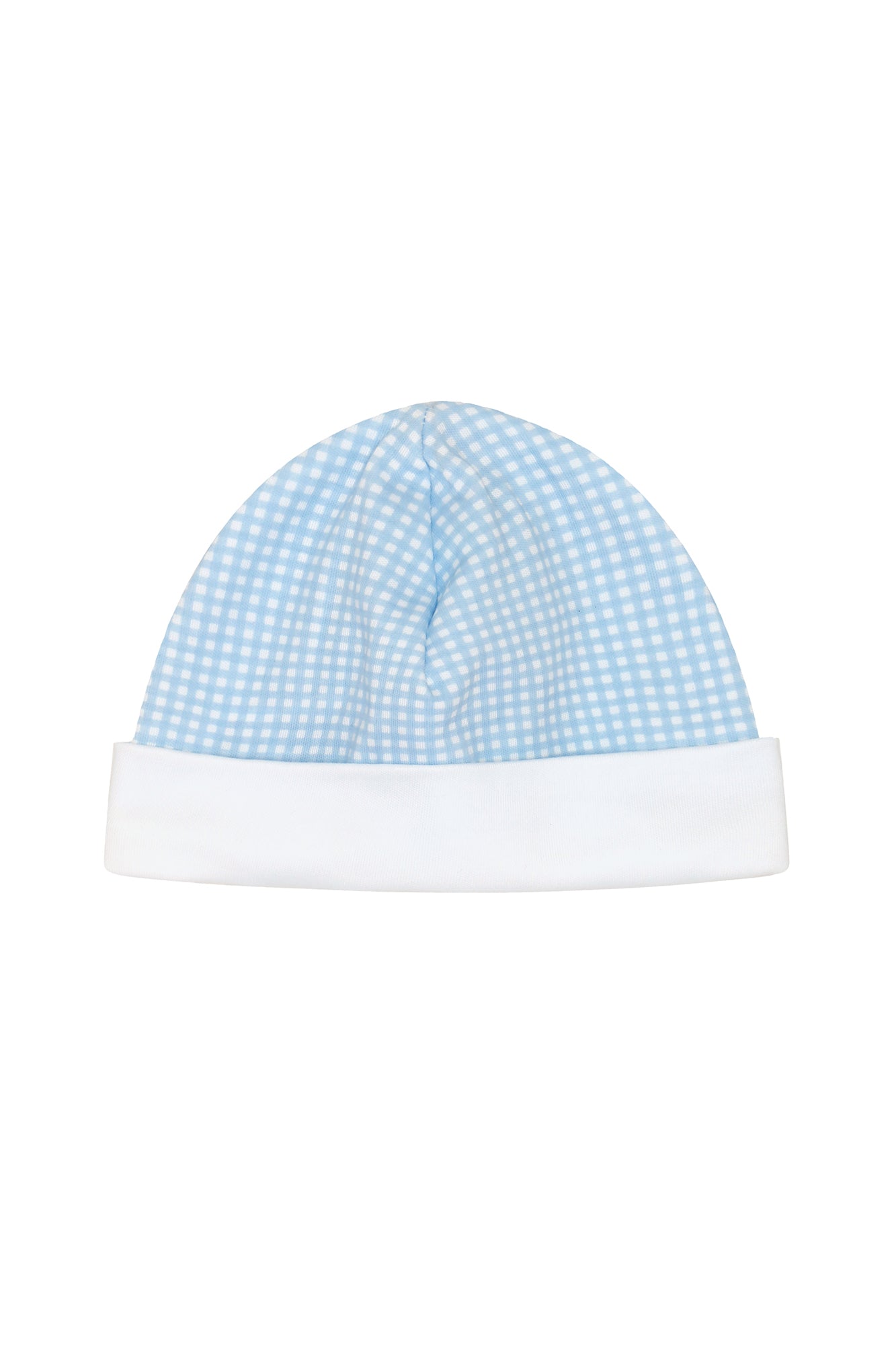 Image of Blue Gingham Baby Hat
