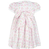 Butterflies Print Smocked Dress