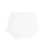 White Baby Bow Bloomer