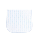 Blue Twirls Burp Cloth