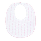 Pink Twirls Bib