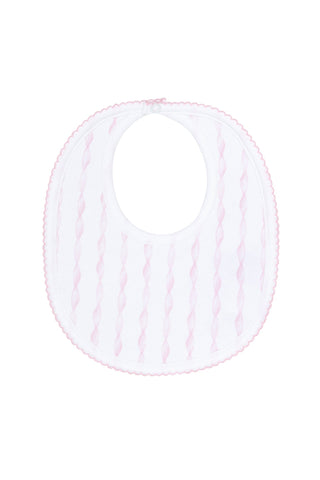Pink Twirls Bib