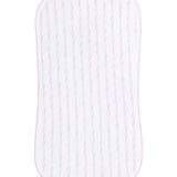 Pink Twirls Burp Cloth