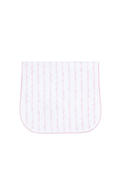 Image of Pink Twirls Burp Cloth