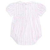 Pink Twirls Smocked Bubble