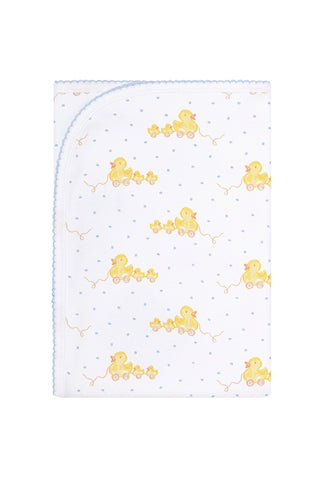 Blue Ducks Print Blanket