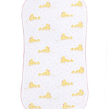 Pink Ducks Print Burp Cloth