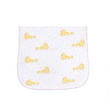 Pink Ducks Print Burp Cloth