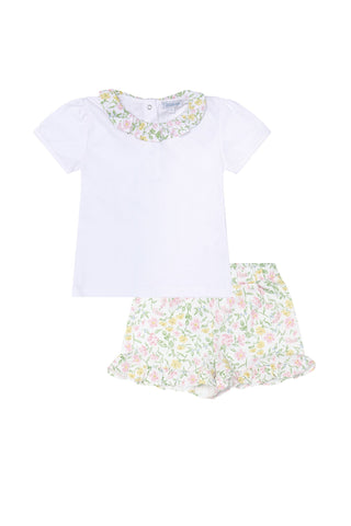 Nella Pima Berry Wildflowers Short Set