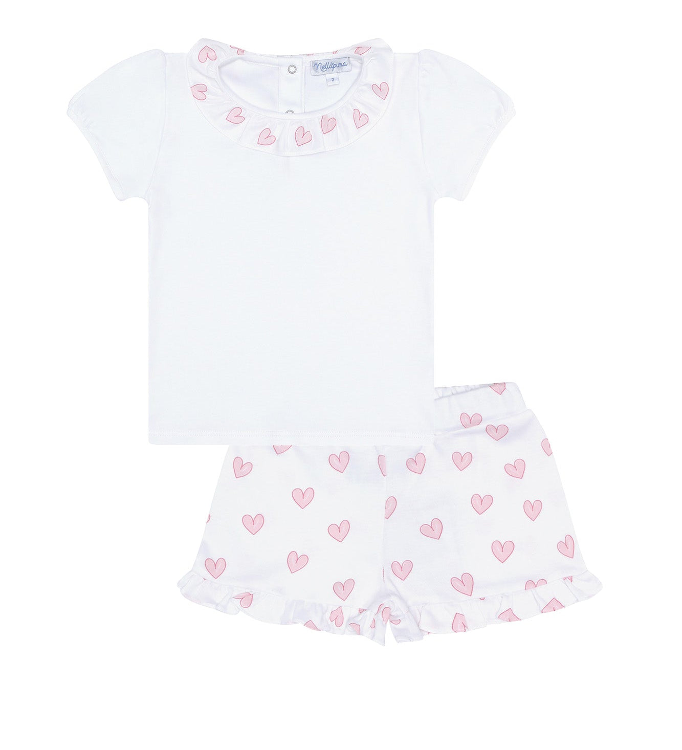 Pink Heart Short Set