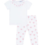 Pink Heart Tee-Leggings Set