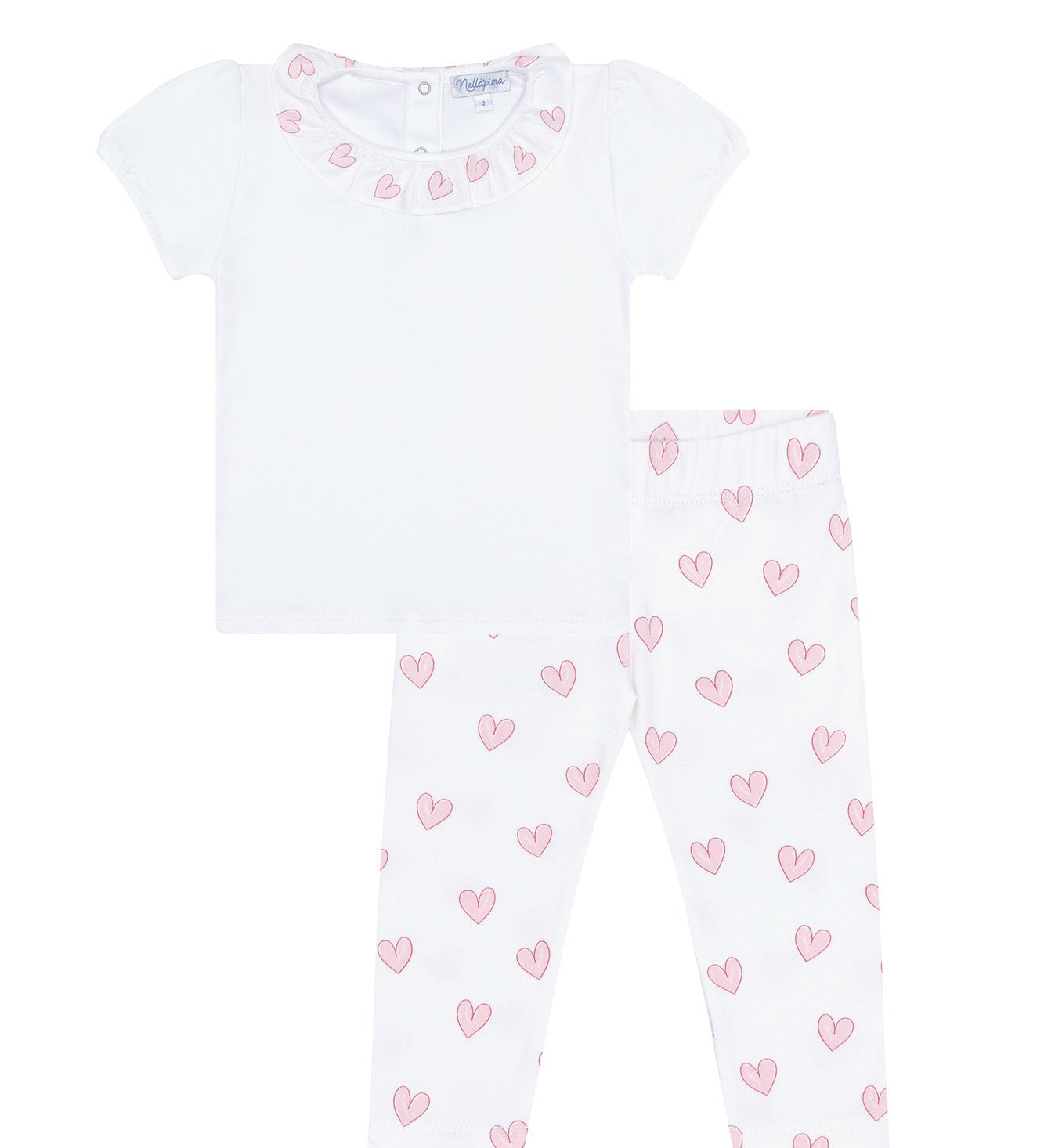 Pink Heart Tee-Leggings Set