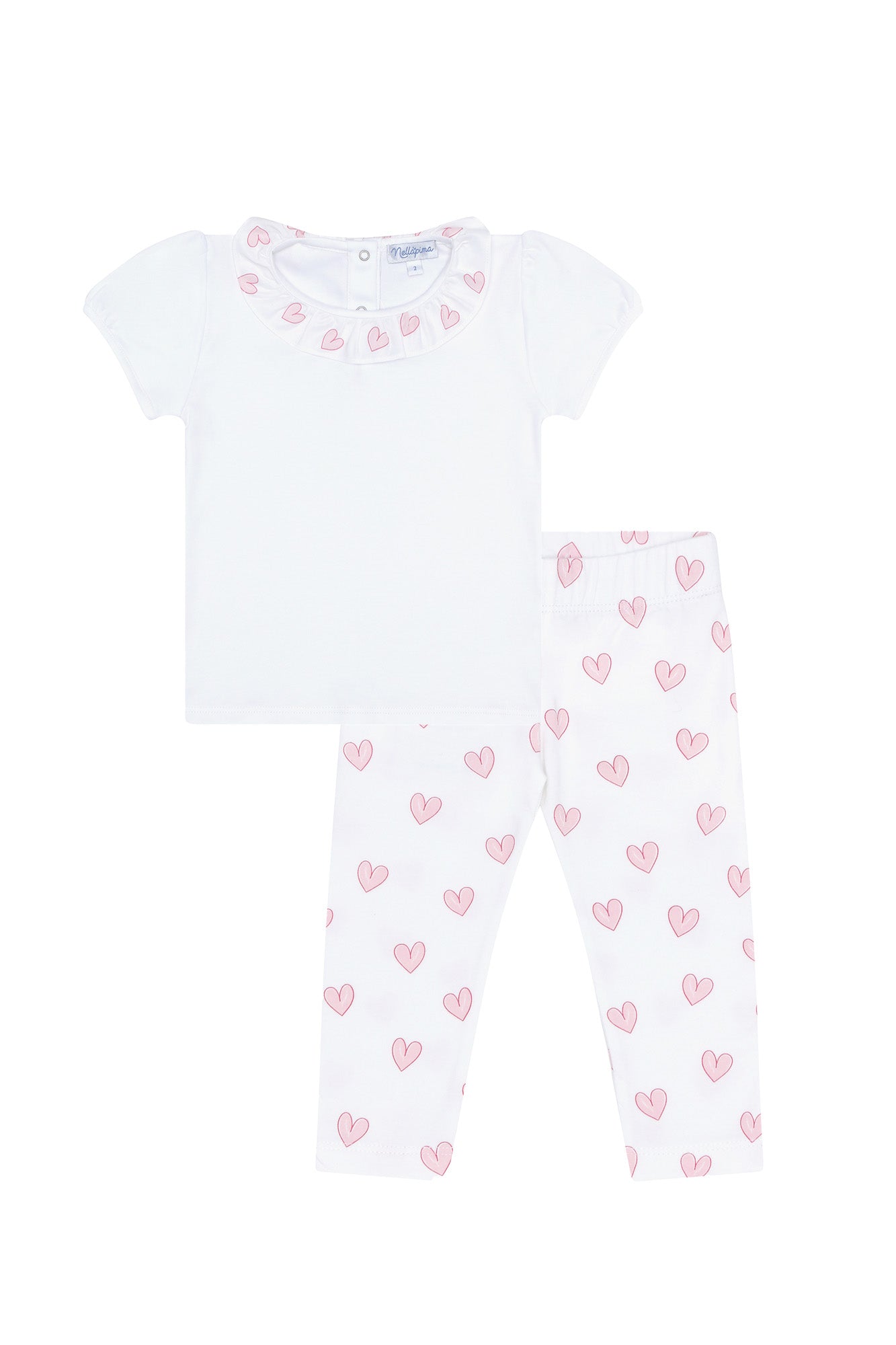 Image of Pink Heart Tee-Leggings Set