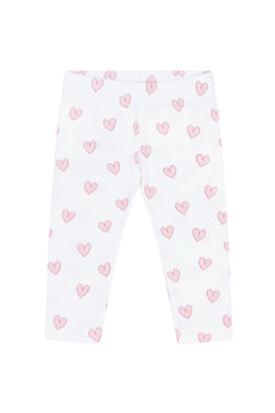 Image of Pink Heart Tee-Leggings Set