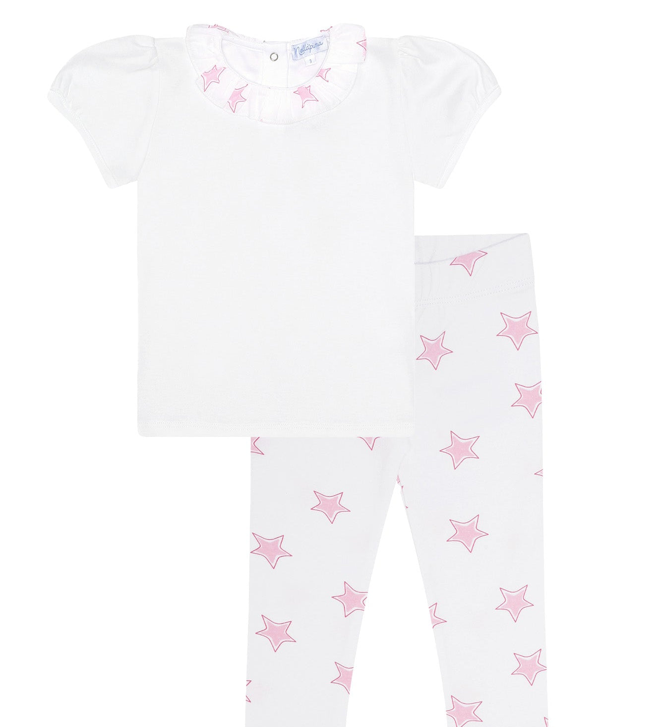 Pink Stars Tee-Leggings Set