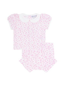 Image of Pink Cheetah Print Diaper Cover Set
