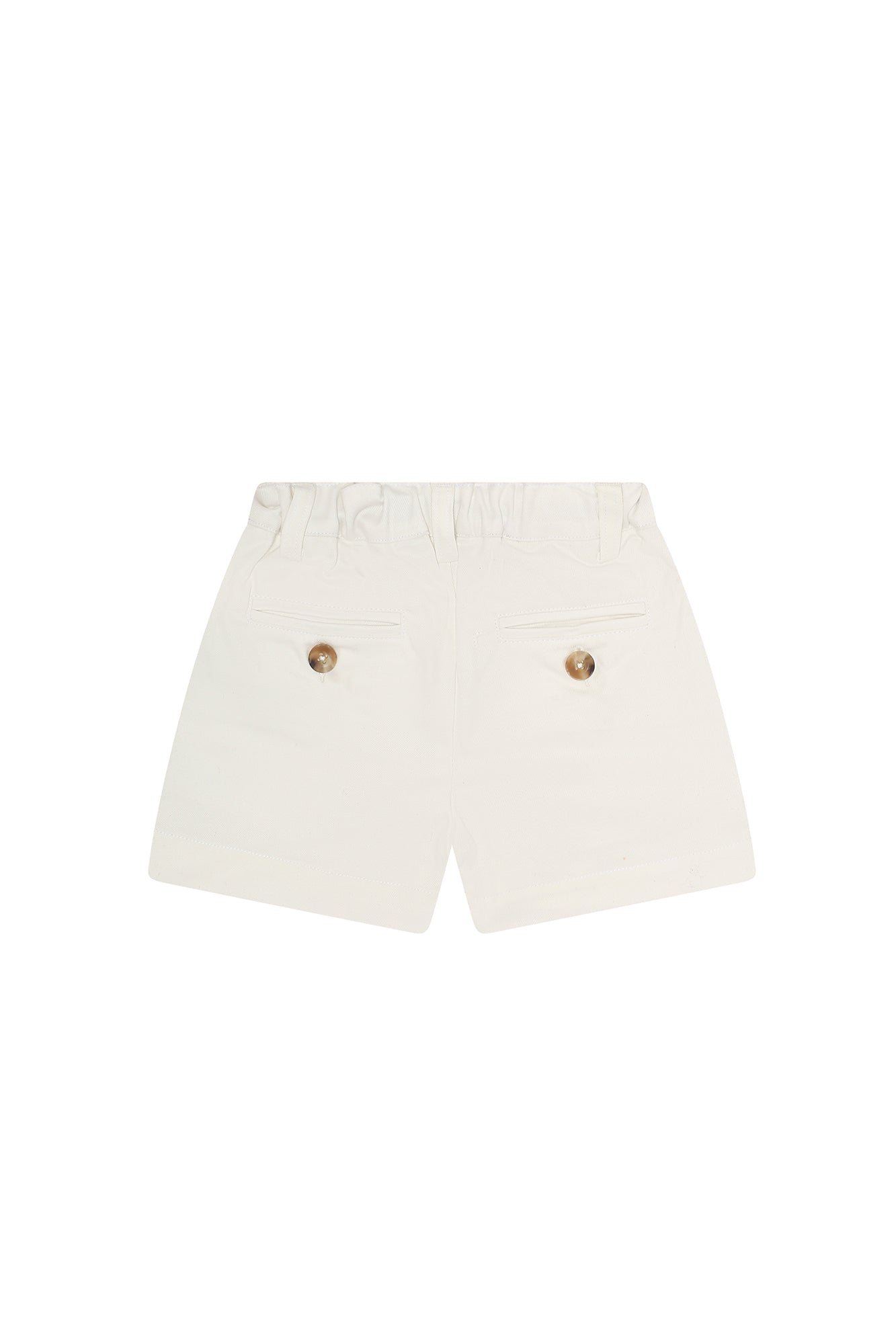 Image of White Twill Shorts