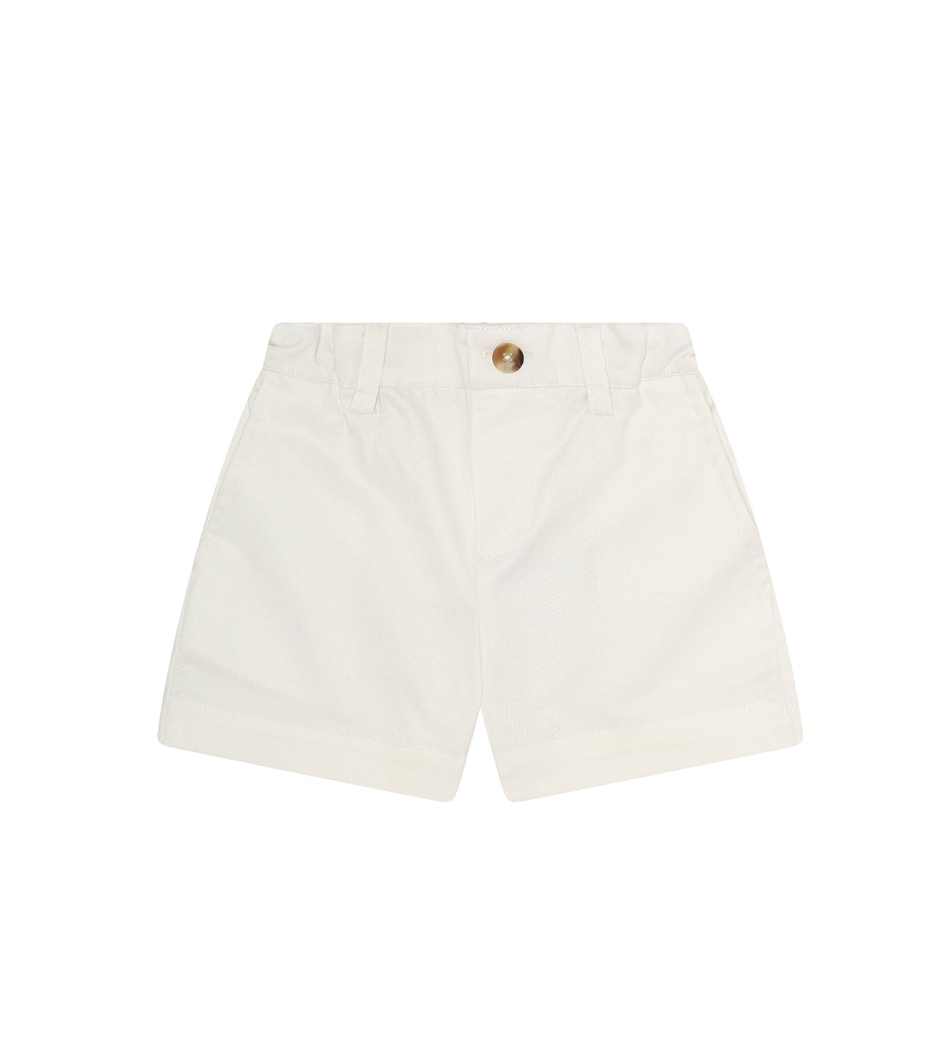 White Twill Shorts