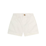 White Twill Shorts