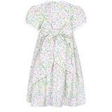 Berry Wildflowers Print Smocked Dress