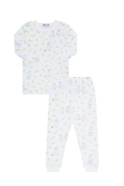 Image of Blue Bunny Print Pajama