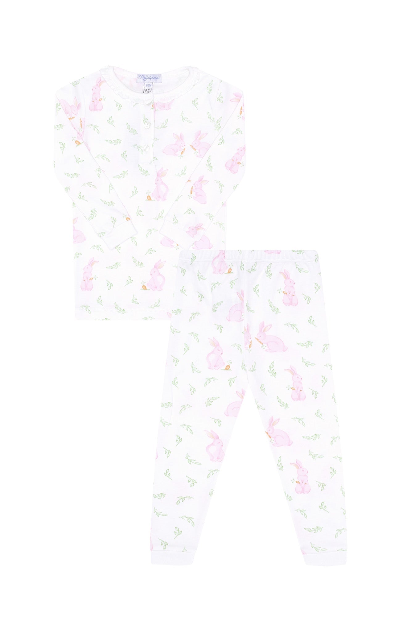 Image of Pink Bunny Print Pajama