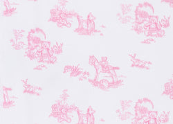 Image of Pink Toile Hooded Towel