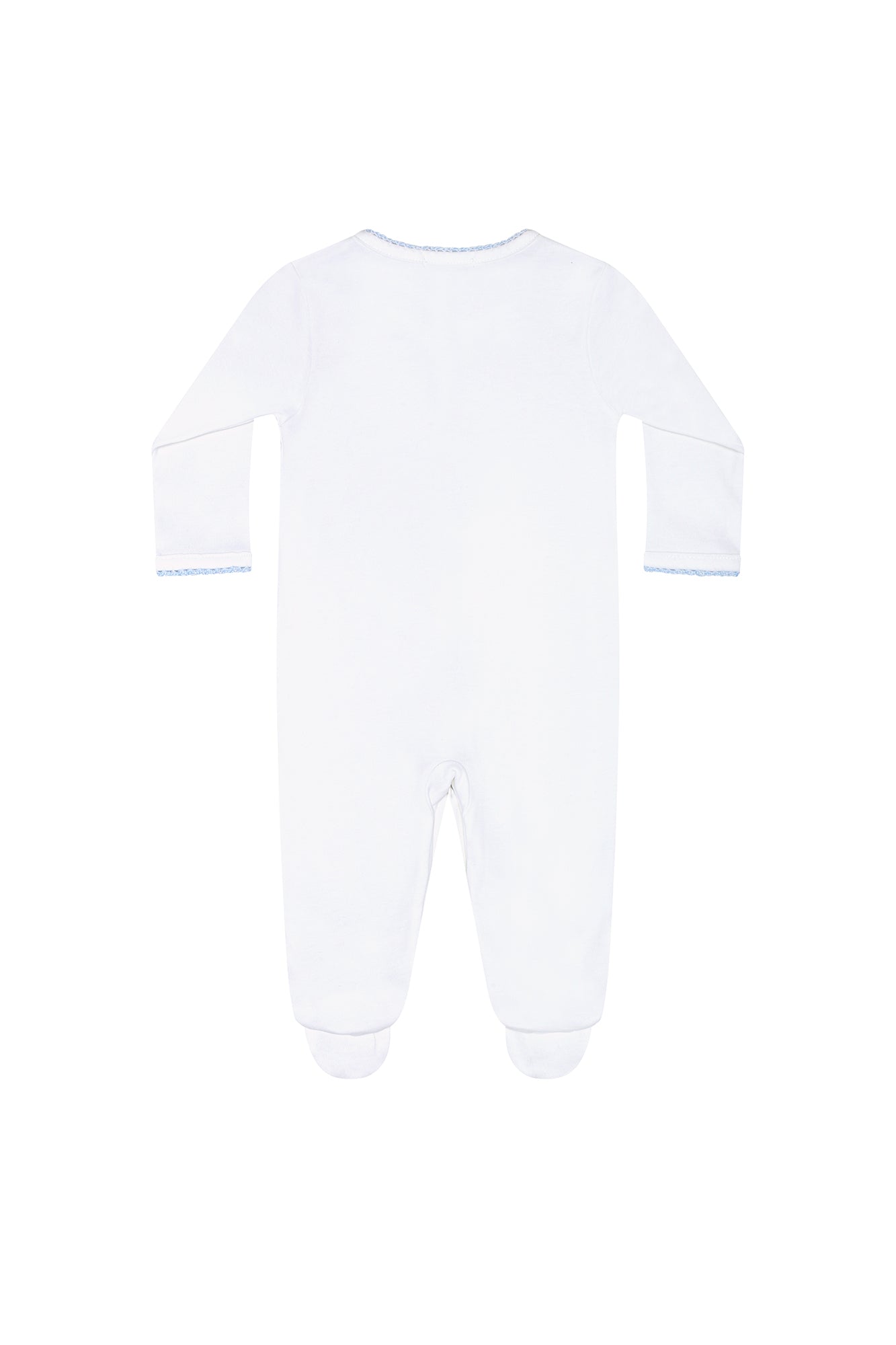 Image of Blue Crochet Footie