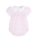 Pink Cheetah Print Smocked Bubble