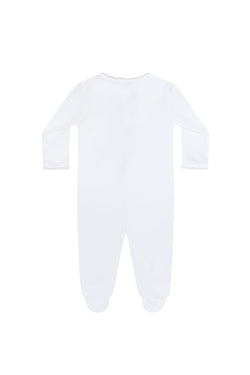 Image of White Crochet Footie