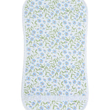 Blue Vines Print Burp Cloth